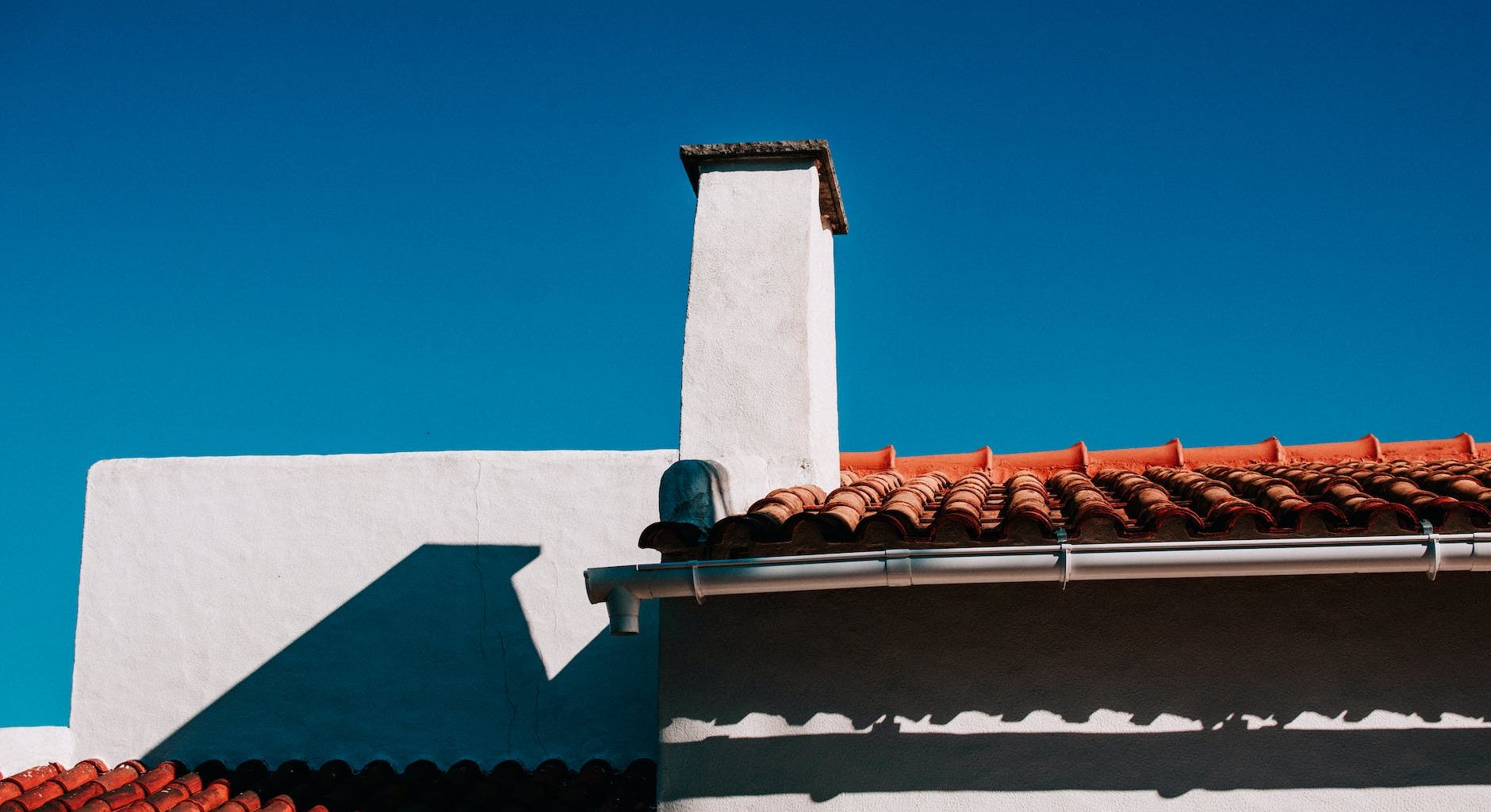 low angle shot of whitewashed building