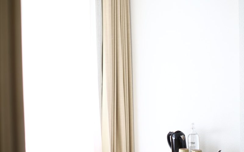 white curtain