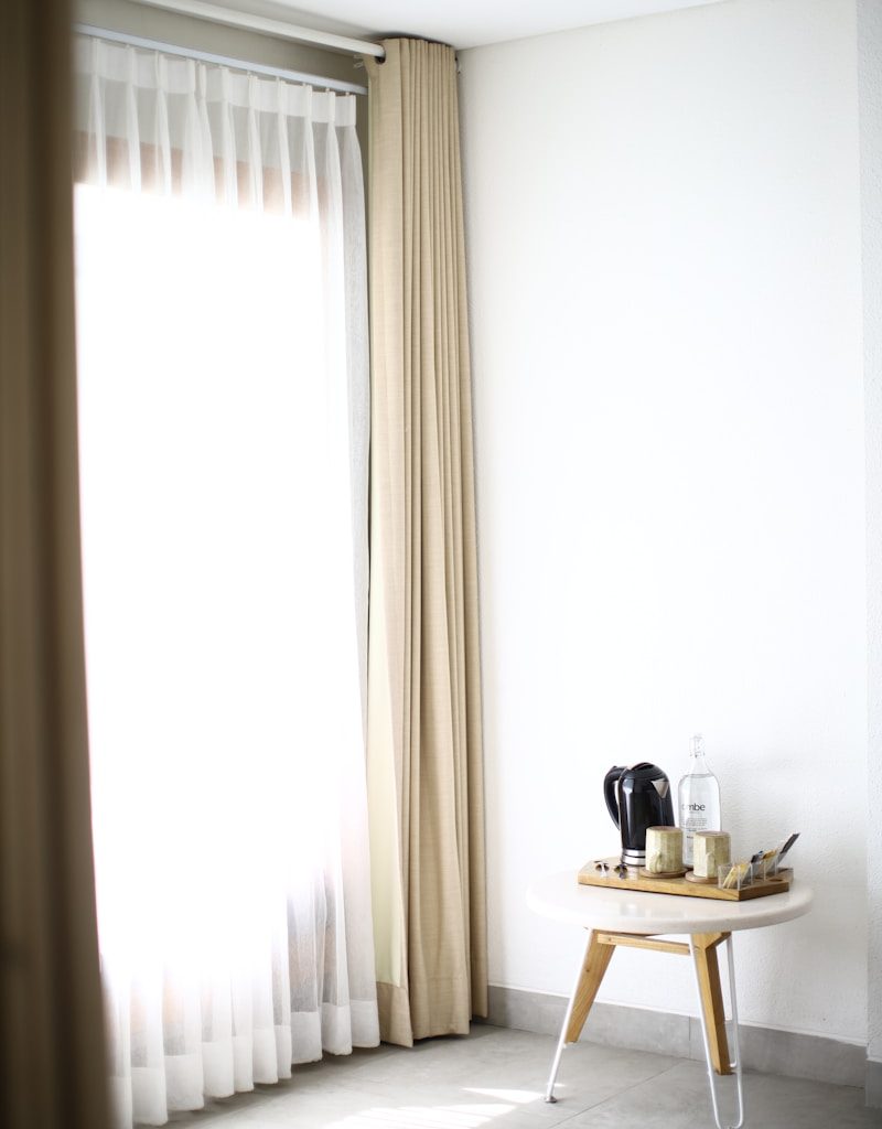 white curtain
